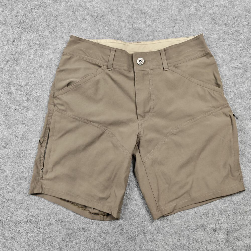 Kuhl Shorts Mens 30 Beige 10" Inseam Cargo Nylon Spandex Stretch Quick Dry